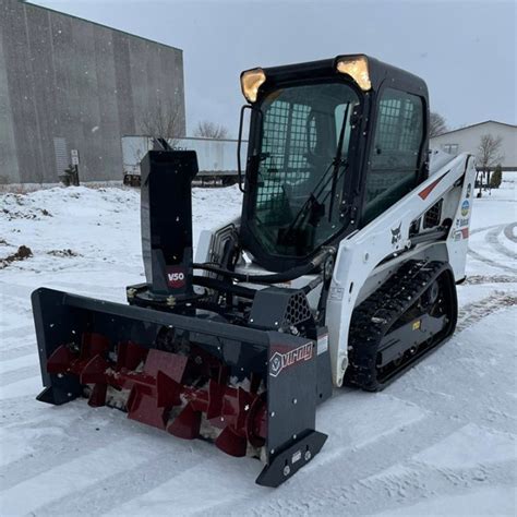 snowblower attachment for skid steer|wheel loader snow blower attachment.